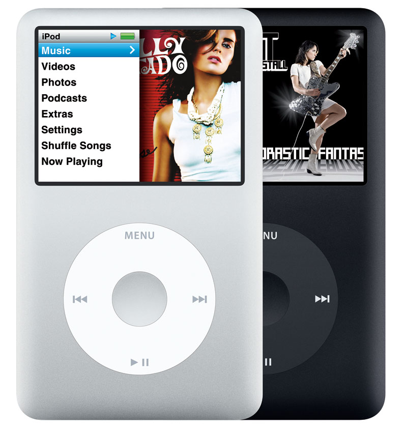 米Apple、完全金属筐体のHDD搭載「iPod classic」