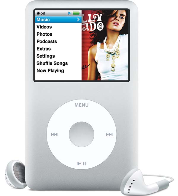米Apple、完全金属筐体のHDD搭載「iPod classic」