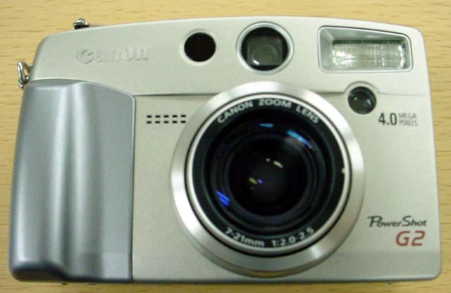 キヤノン、2.5枚/秒連写が可能な400万画素機「PowerShot G2」