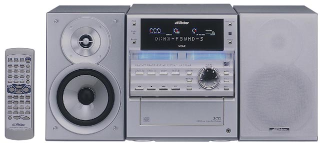 ビクター、ダブルMDと3枚CDチェンジャ搭載コンパクトコンポ