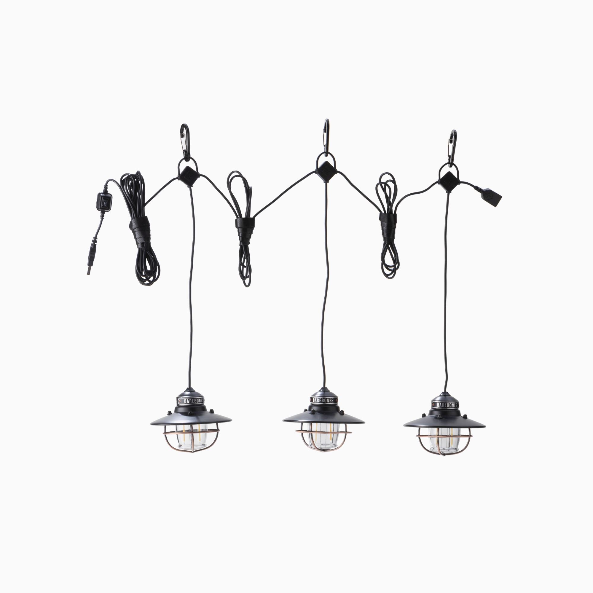 Barebones Edison Pendant String Lights | Outdoor Lighting Set