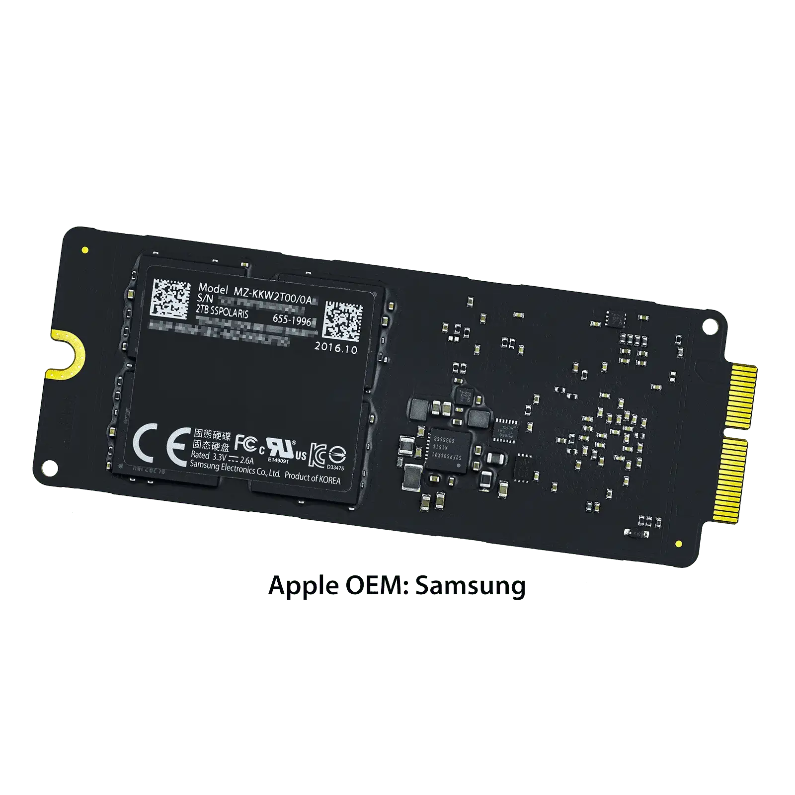 Apple Mac Pro 純正SSD MZ-KPV1T0S/0A4 1TB Samsung 1TB, Internal,M.2