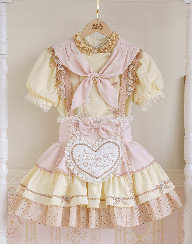 予約商品】ベーカーリースイーツパティシエロリータドレスセットアップ