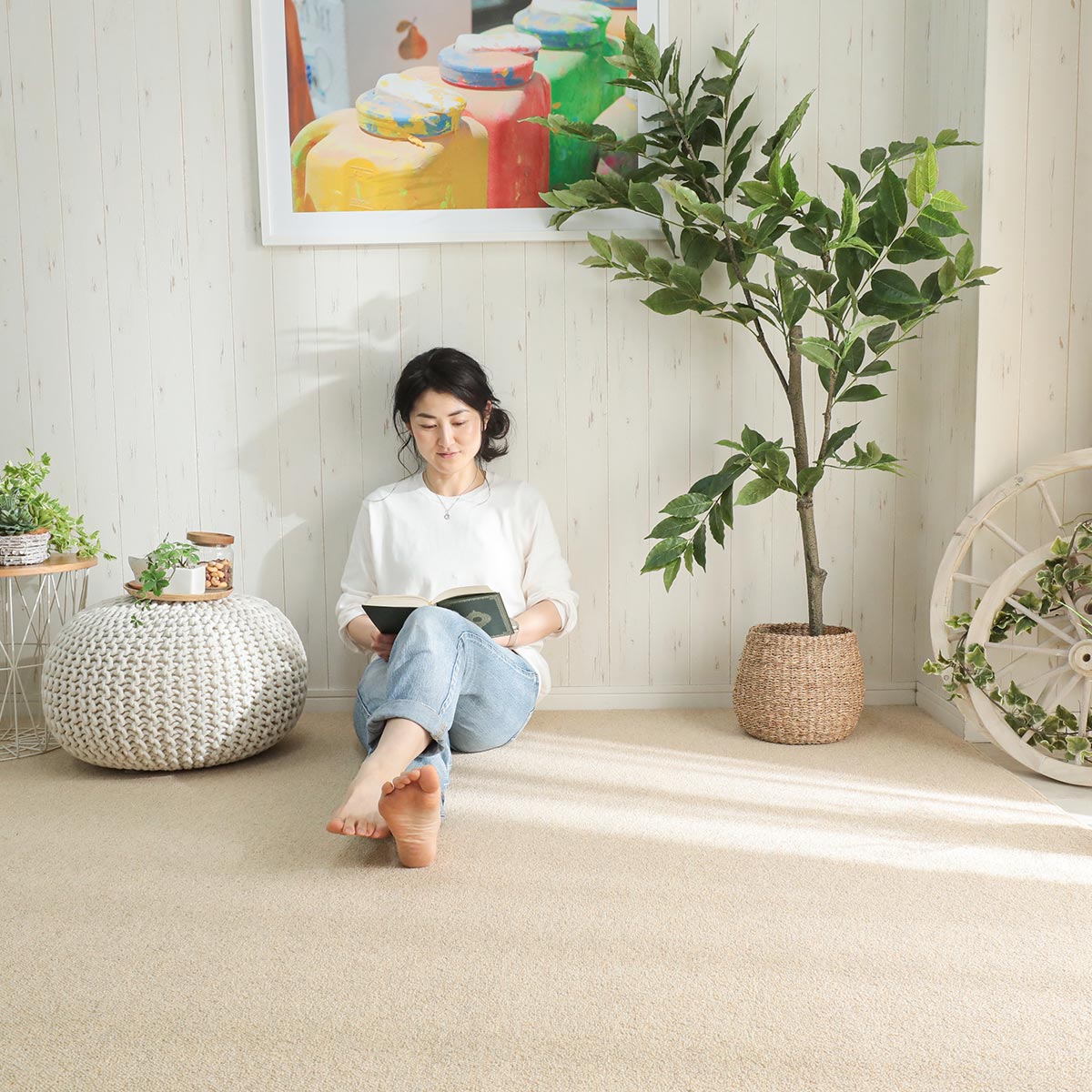 ウール100％の防ダニ・防音・防炎！高機能日本製カーペット『テアトル