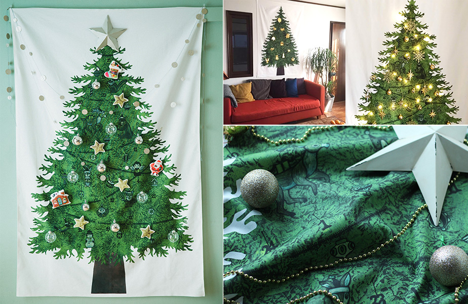 クリスマスタペストリーの飾り方アイディアまとめ！（Instagramより