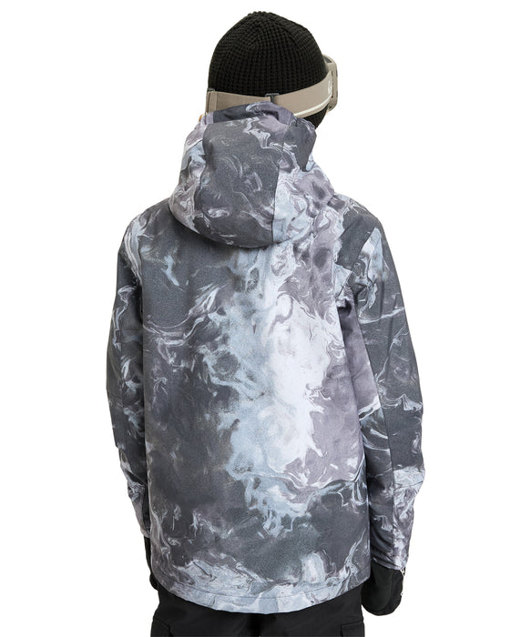 QUIKSILVER ユース MISSION PRINTED YOUTH JK スノージャケット 撥水