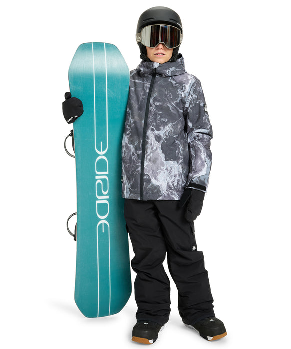 QUIKSILVER ユース MISSION PRINTED YOUTH JK スノージャケット 撥水