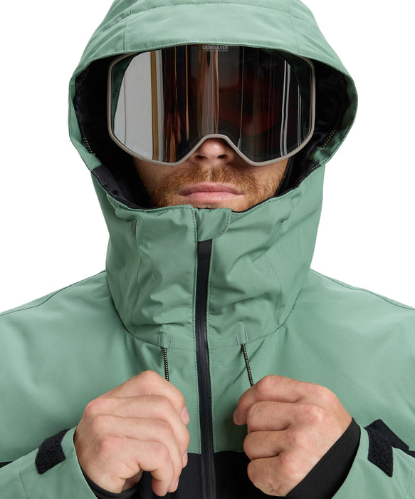 QUIKSILVER メンズ SYCAMORE BLOCK 20K JK スノージャケット 20,000mm