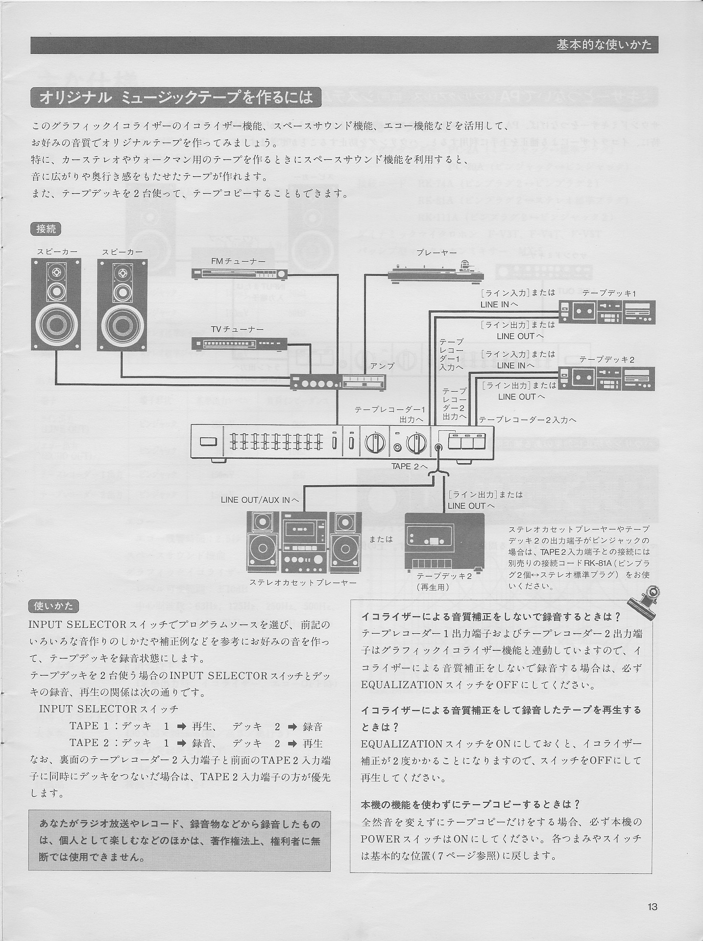SEH-310 取扱説明書 | ソニー坊やと呼ばれた男