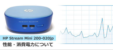 HP Stream Mini 200-020jpの性能・消費電力について | お気に入りHP