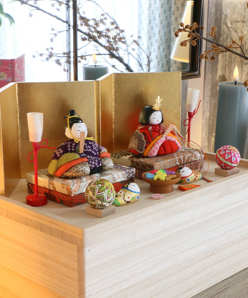 豆雛親王セット 12・丸台飾り・さくら – Blanc de Juillet