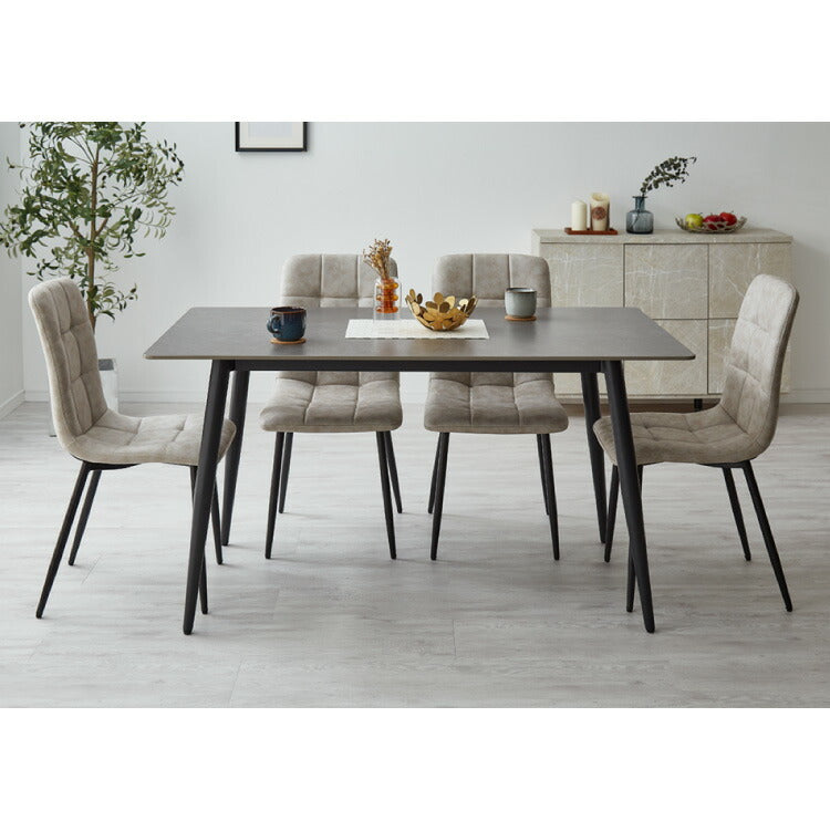 セラミック ダイニングテーブルセット 幅140 ダイニング5点セット 4人