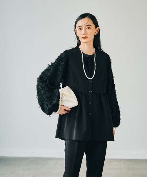 セール】【入卒式／セレモニー】Wクロス切り替えベスト 598356（その他