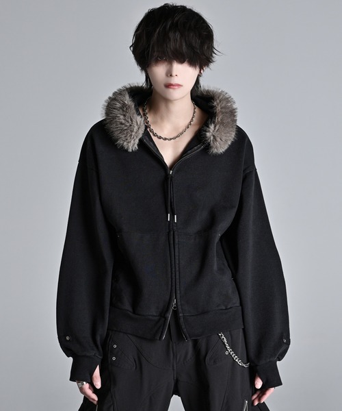 Detachable Fur Short Full-Zip Parkar / デタッチャブルファー