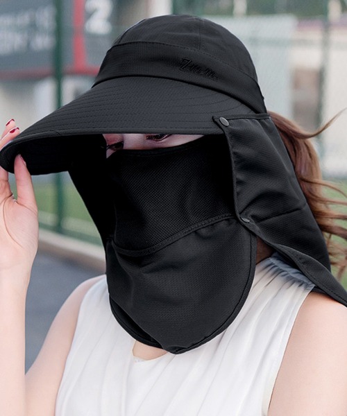 UVカット率 99%以上】4WAYで使える360度サンバイザー（サンバイザー