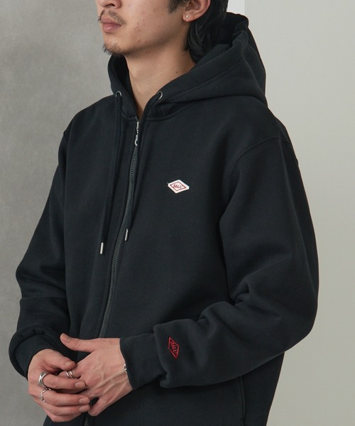 セール】【BALL】T/C裏起毛 ワッペン付きフルジップパーカー 64538