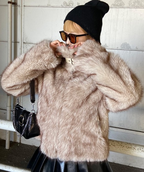 セール】ミックスフェイクファージャケット（ブルゾン）｜non-hedge