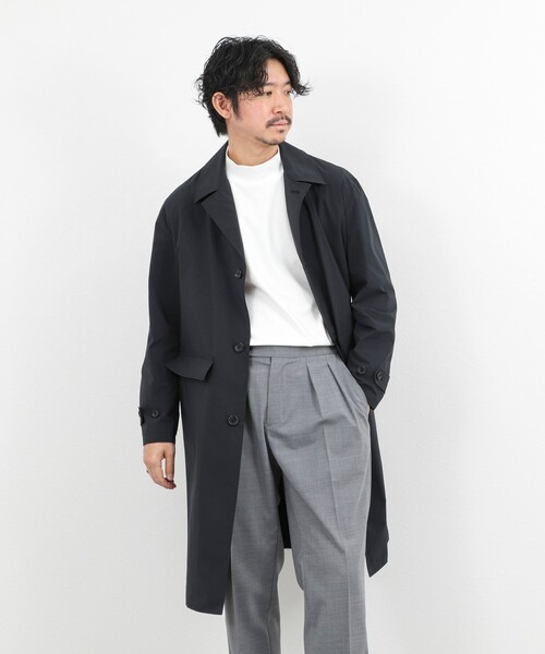 ビジカジ対応》【ダントツ撥水】ステンカラーコート 26SS