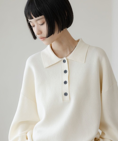 セール】BIGポロニットLS 648323（ニット/セーター）｜LOWRYS