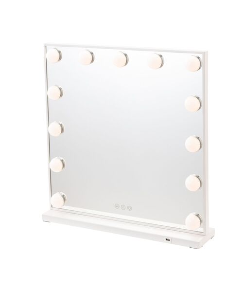 エルドラド ハリウッドミラー2 ホワイト 調光 調色 ライト付 メイク用