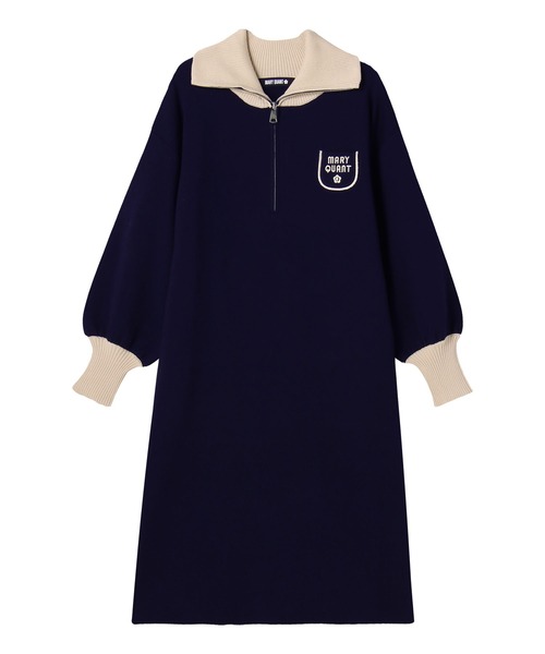 MARY QUANT（マリークワント）の「バイカラーロゴハーフジップ