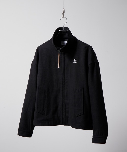 High neck zip-up short blouson/ハイネックジップアップショート
