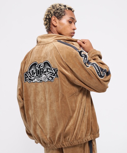 AVIREX（アヴィレックス）の「《WEB&DEPOT限定》VELOUR TRACK JACKET