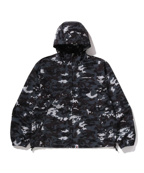 MULTI PIXEL CAMO HOOODED JACKET（ミリタリージャケット）｜A BATHING