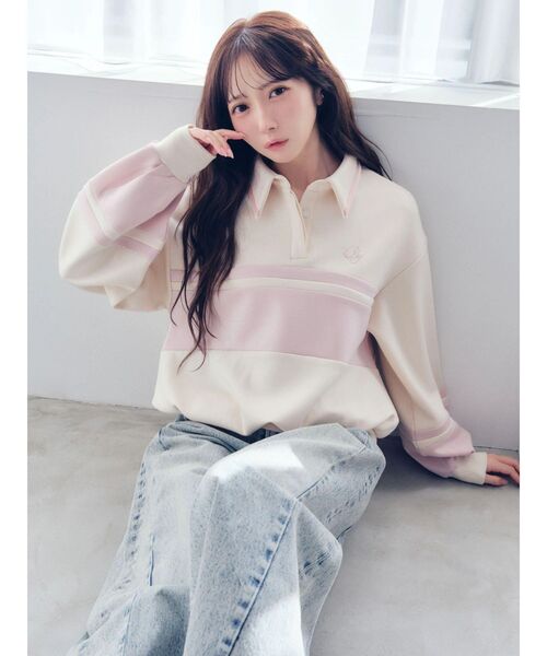 ≠ME 谷崎早耶コラボ】ポロライクラインスウェット（スウェット