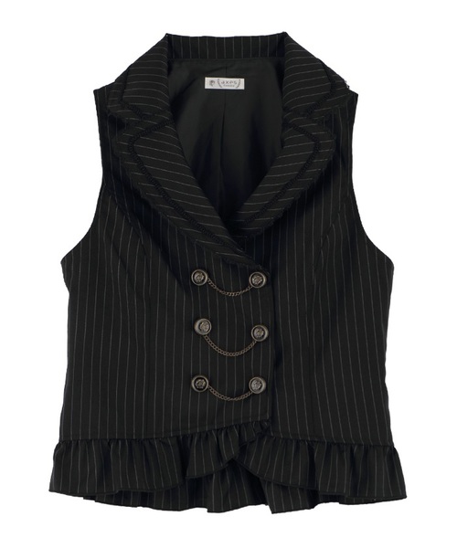 axes femme（アクシーズファム）の「ストライプ柄ベスト（ベスト