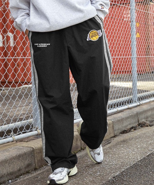 NBA/エヌビーエー 別注 チームロゴ刺繍 サイドライン ドロスト撥水