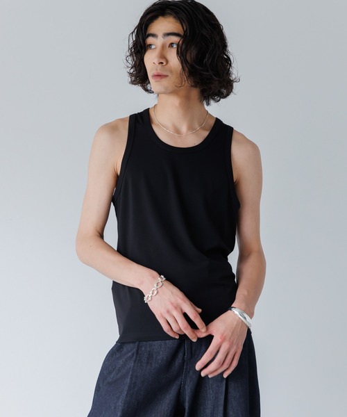 SINSS（シンス）の「Slim fit tank top / スリムフィットタンクトップ