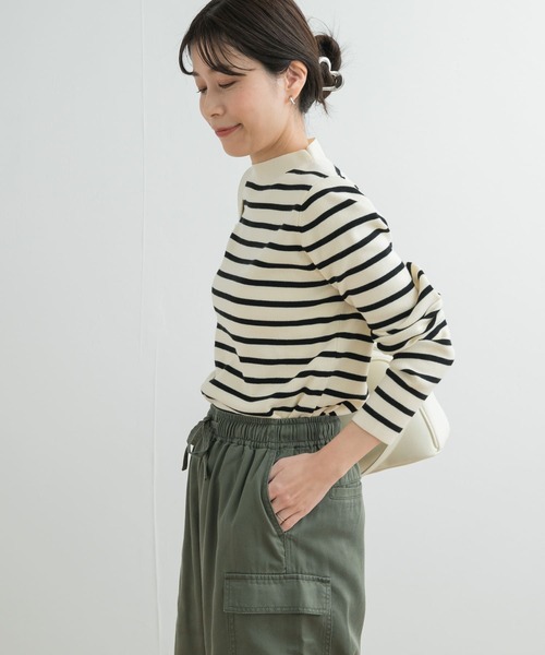 セール】総針ハイネックボーダーニット（ニット/セーター）｜URBAN