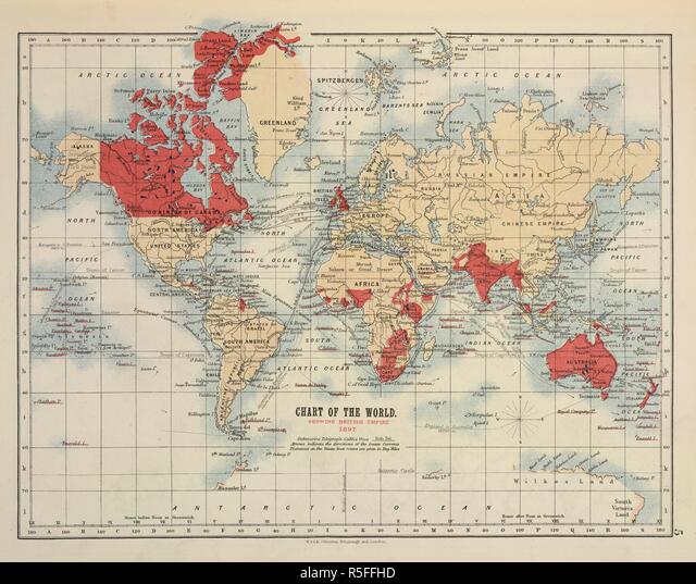 World map. Our Empire Atlas showing British Possessions at home