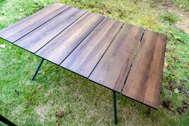 モンベルの三段階調整テーブル「マルチフォールディングテーブルワイド