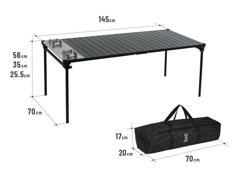 DODからバーナーを2台組み込める「チュウキチテーブル/ダイキチ