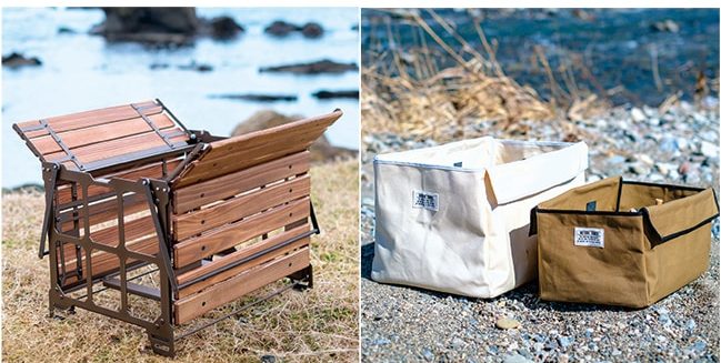 ネイチャートーンズから軽量化した「サイドアップボックス&テーブル