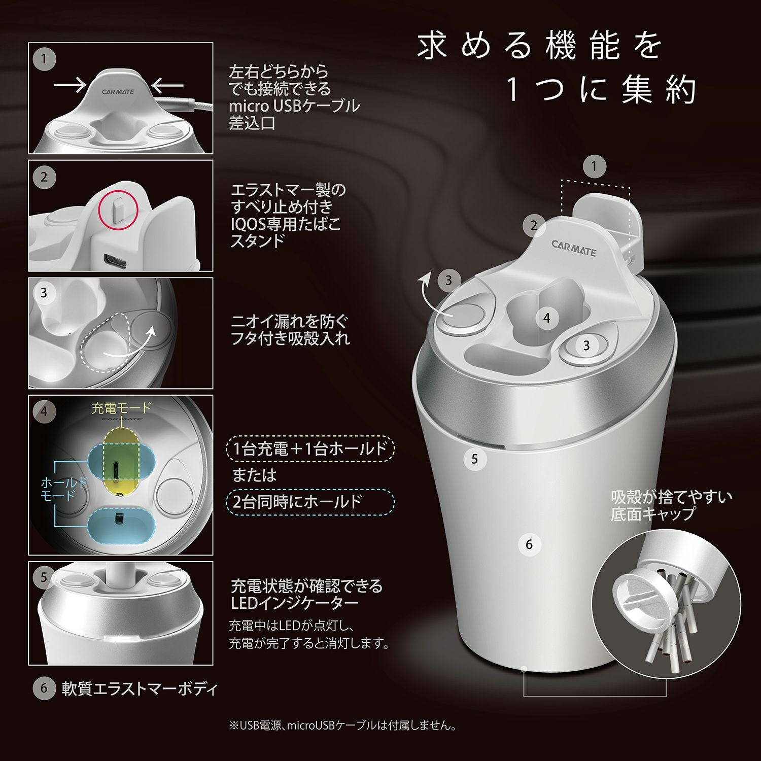 DZ516 IQOS 3 MULTI専用スタンド ホワイト | カーメイト 公式