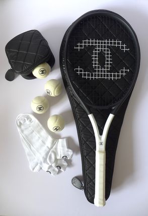 CHANEL テニスラケット テニスボール テニスソックス 3点セット