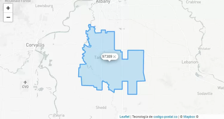97389 ZIP Code - United States