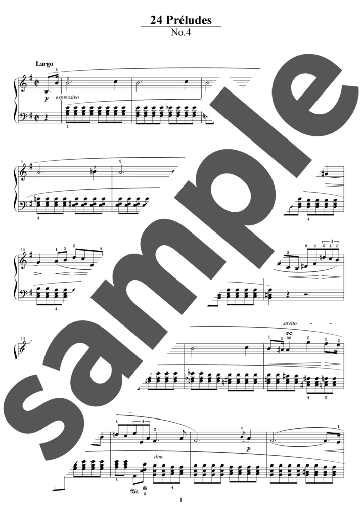 ピアノ楽譜】マズルカ第3番 ホ長調 / F.Chopin（ソロ / 中級）