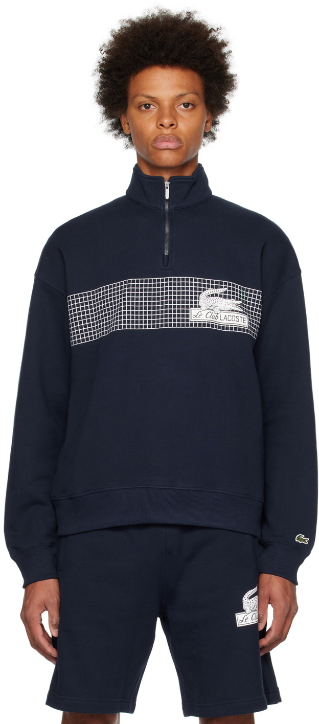 Lacoste Navy Half-Zip Sweatshirt Lacoste