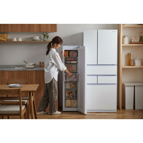 アイリスオーヤマ スリム冷凍庫 120L IUSN-S12A-W 1台 - アスクル