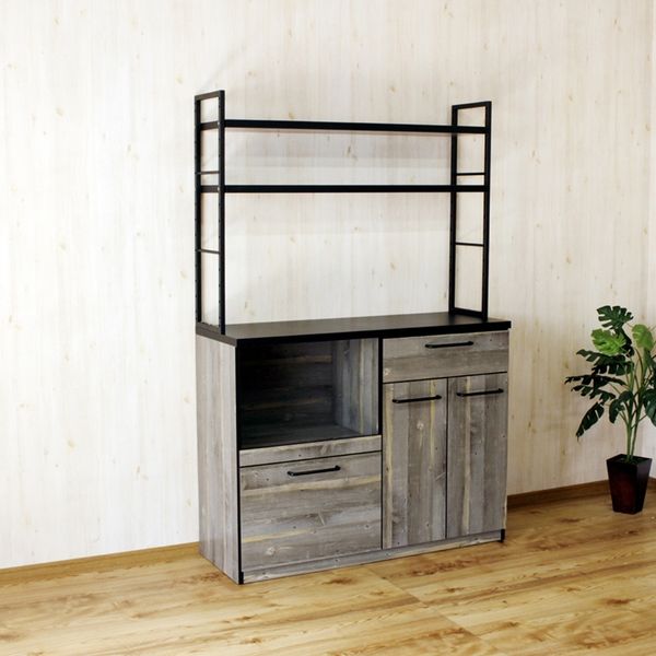 軒先渡し】後藤家具物産 カップボード 棚板タイプ 幅1200×奥行450×高さ