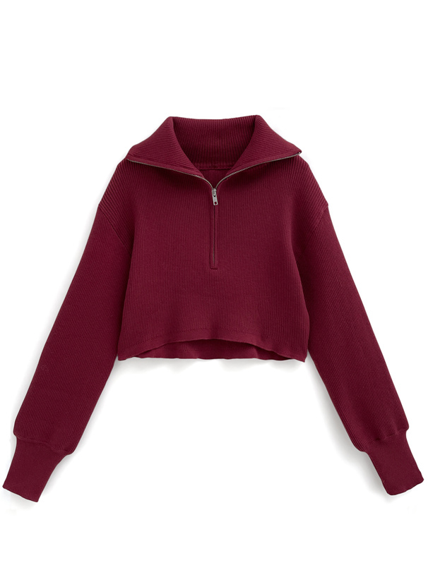 ハーフジップトップス×ワンピースセットアップ[dr711] | レディース