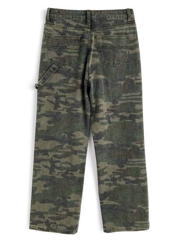 カモフラージュ柄ミリタリーパンツ[pu71] | レディースファッション