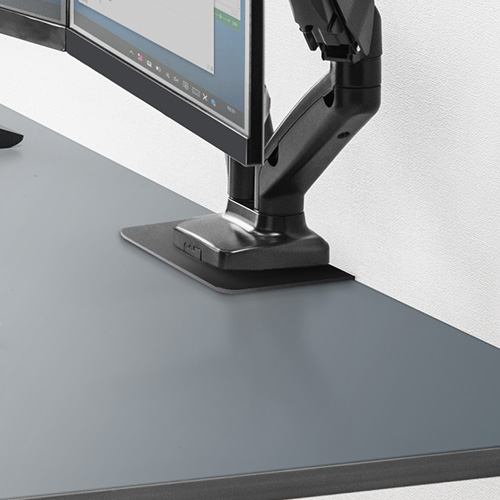 モニターアーム 補強プレート｜傷防止・クランプ・デスク保護・シート