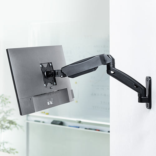 壁面モニターアーム（取付・固定・ガスシリンダー式・ガススプリング式