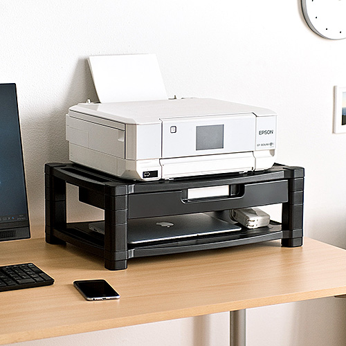 プリンター台（卓上・机上・収納・引き出し・A4・コピー用紙収納・家庭