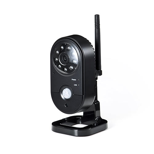 防犯カメラ＆モニターセット（ワイヤレス・2台カメラセット・SDカード